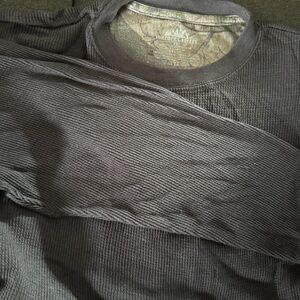 Women's Long Sleeve Thermal Tee - Charcoal